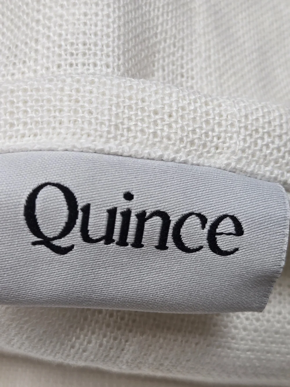 NWT QUINCE Set Of 2 48x108 Heavyweight European Linen Curtains White 0087